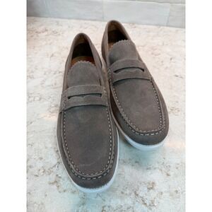 Steve Madden Renay Mens Penny Loafers Taupe Suede Slip On Shoes  Size 7.5M